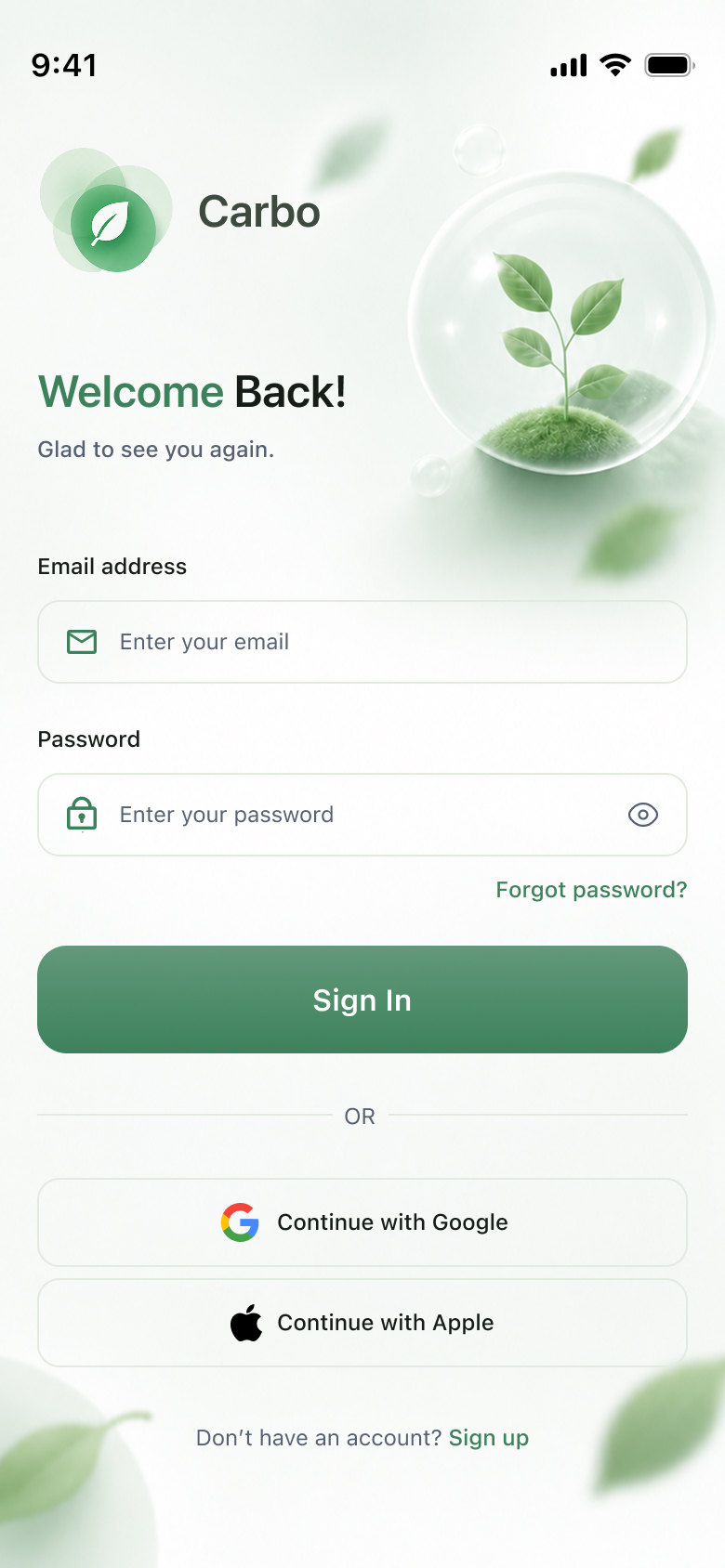 Log In — Carbo