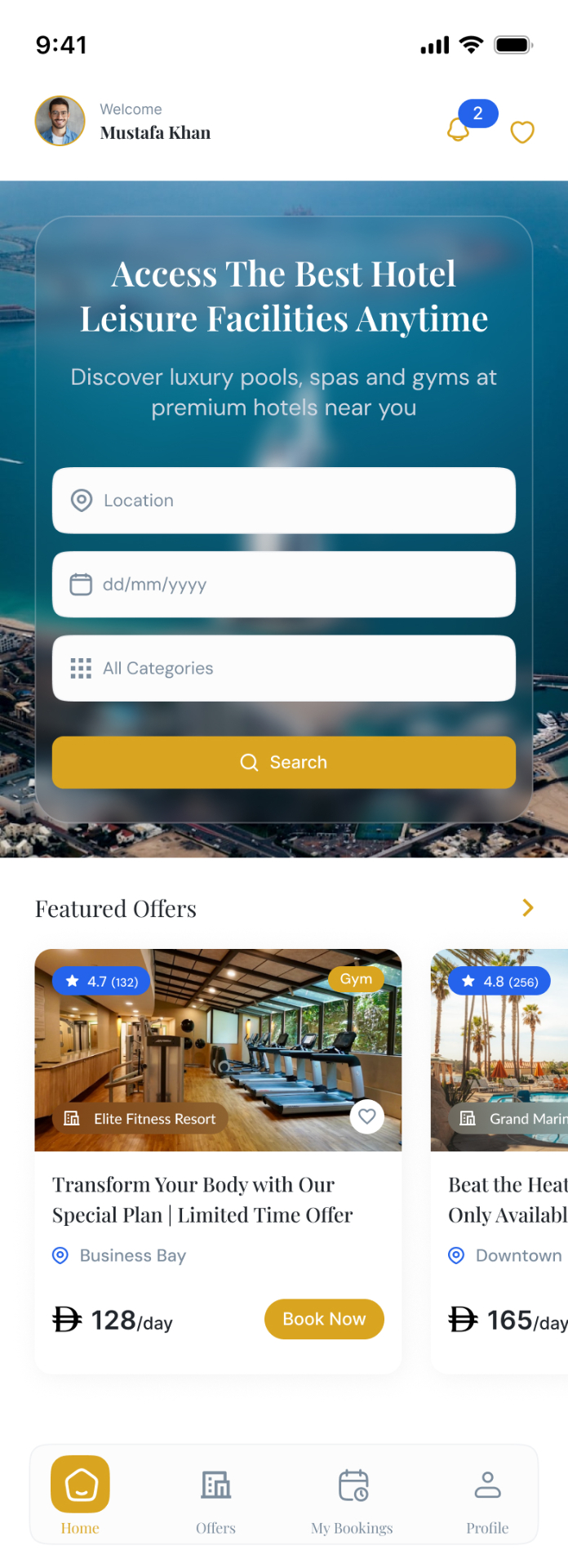 Serenepass mobile preview