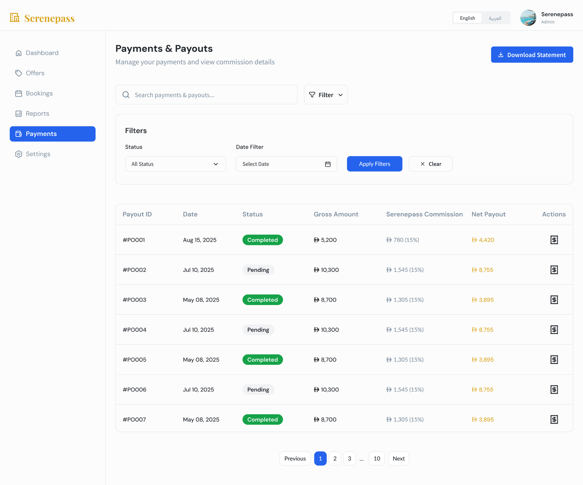 Payments & Payouts