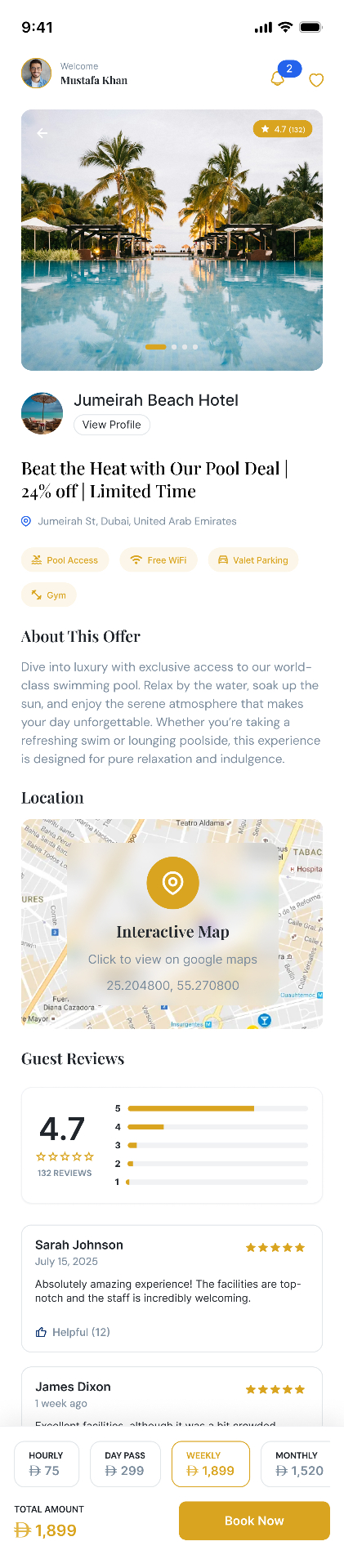 Serenepass mobile preview